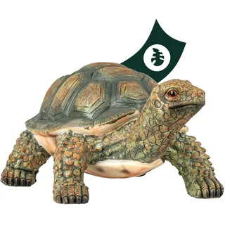 VERDOBA Schildkröte Gartendeko für draußen - Gartenfigur wetterfest - Schildkröte Deko - ausgefallene Gartendeko XXL aus Kunstharz für den Garten