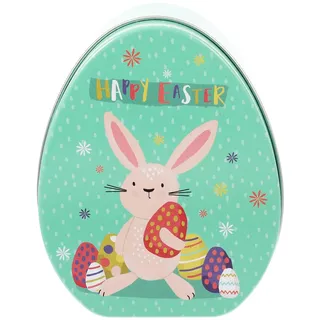 Healifty Ostern Weißblech Aufbewahrungskoffer Hasen-Druck mit Deckel Osterei zum Befüllen Schmuckschatulle Behälter zur Aufbewahrung von Kleinteilen Basteln Süßigkeiten Partygeschenke