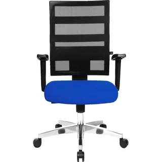 X-Pander mit Armlehnen blau / schwarz / alu poliert