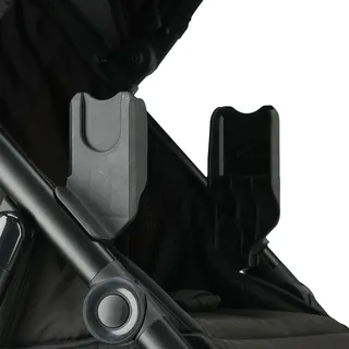 Deryan Adapter Kompatibel mit Bolt Jogger Kombikinderwagen sowie Ausgewählte Babyschalen von Maxi-Cosi, Joie, Cybex, Kinderkraft, Nuna (nicht mit Allen Modellen Kompatibel) - Black