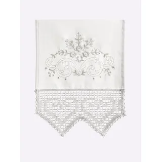 Querbehang HEINE HOME Gr. 2, weiß, B:40cm H:80cm, Polyester, Gardinen, Querbehang