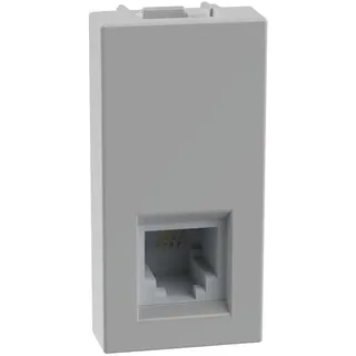 BTICINO MatixGO Anschluss für Internet, Daten und Telefonie 1 Modul grau JG4258RJ11 Stecker RJ11 Anschluss Typ K10 für Datenübertragung oder Telefonie