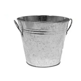 Little Garden Blumenkübel aus Metall, rund, 19 cm