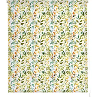 Estoralis | Blumen und PFLANZER | Modernes Design-Rollo | Digital bedruckter Stoff | F-1557 | 160 x 180 cm. (Breite/Höhe) Stoffgröße 157 x 175 cm. | Rollos für Fenster und Türen