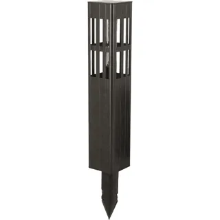 Gartenleuchte LUXFORM "Luxform Solar Florida", schwarz, B:7cm H:3,54cm L:7cm, Leuchten, Gartenleuchte, LED-Gartenleuchte, Solarenergie, warmweiß, aus Aluminium, IP44