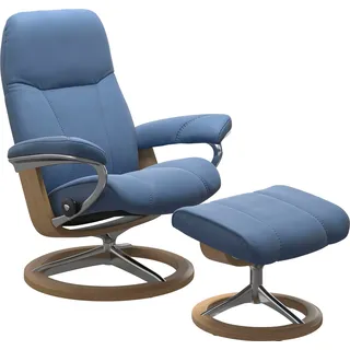 Stressless Fußhocker Consul 54 x 41 x 39 cm Blau