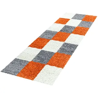 Ayyildiz Life 1501 Hochflorteppich 80 x 150 cm Orange/Rot