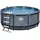 Stone Pool 360 x 122 cm inkl. Filterpumpe, Abdeckplane, Poolleiter, Reparaturset