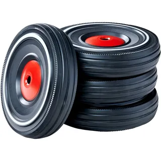Big - Bobby Car Whisper Wheels - Flüsterräder für Big-Bobby-Car-Classic ab Baujahr 2000, Reifen-Set mit Befestigungsclips und Montageanleitung, für Kinder ab 1 Jahr