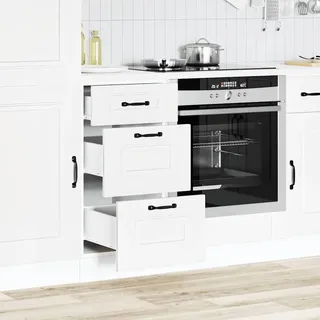 vidaXL Küchenunterschrank Kalmar Weiß Holzwerkstoff - Weiß