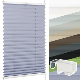 Thermo-Plissee nach Maß zum Klemmen, Klemmfix | Für Fenster & Tür, Hitzeschutz lichtdurchlässig