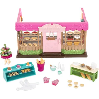 Li'l Woodzeez - Tickle-Your-Taste-Buds Bäckerei - Kaufladen Spielset - Figurenspielset - Spielzeug-Bäckerei - Spielset für Kinder - 3 Jahre +