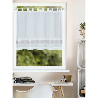 Panneaux HOMING "Syrakus" Gr. 2, grau (taupe), B:140cm H:80cm, Polyester, Gardinen, Panneaux, Fertigschal