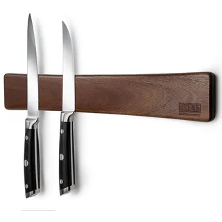 HOSHANHO Magnetleiste Messer, Messerhalter Magnetisch für Wand, Magnet Messerhalter Holz Knife Holder für Utensilien und Aufbewahrung Magnetisch Werkzeuge, 40cm/16in