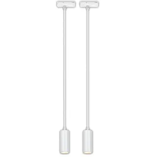 BRILONER - Schienensystem Rail LED Pendelleuchte, dimmbar, kombinierbar, Zubehör, Tracklight, LED Pendellampe, Lampen, Deckenlampe, Deckenleuchte, 40x100mm (DxH), Weiß (Packung mit 2)