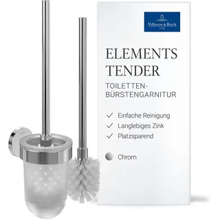 Villeroy & Boch WC-Bürstengarnitur Elements Tender Chrom