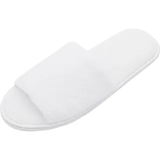 Frottierslipper, Universalgröße, weiß, vorteilhaftes 10er Set - Weiß