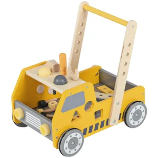 Costway Lauflernwagen Gelb