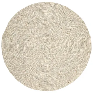 Linea Natura Handwebteppich , Beige , Textil , Steinoptik , rund , Care & Fair, Handmade in India , in verschiedenen Größen erhältlich, leicht zusammenrollbar , Teppiche und Böden, Teppiche, Runde Teppiche