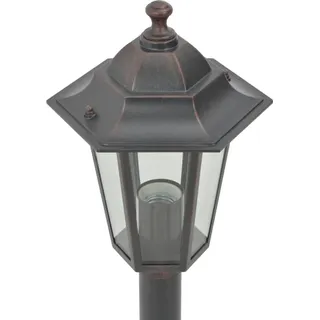 vidaXL Garten-Pollerleuchte 6 Stk. E27 110 cm Aluminium Bronzefarben