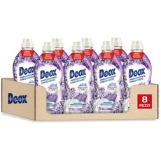 Deox - Weichspüler für die Waschmaschine, konzentriert, 264 Waschmaschinen, Lavendelfeld, weiche und duftende Kleidung, mit Fresh Protection-Technologie, 660 ml x 8 Packungen