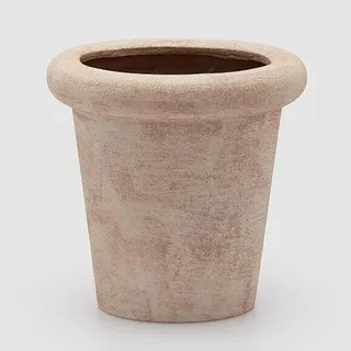 Edg Vase aus Keramik Mit Rand Flared Hazelnut H23XD23 CM, Vase Für Innenseite Ed