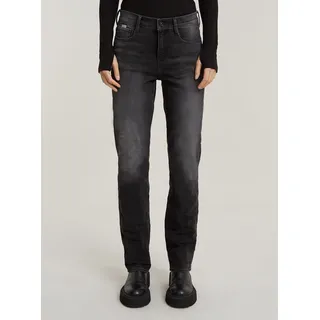 G-Star für Damen. D23951-D632-G108 Strace Straight Jeans schwarz (26/34), Lässig, Baumwolle, Denim