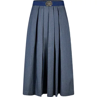 Trachtenrock SPIETH & WENSKY "Spieth & Wensky Trachtenrock Kabarett", Damen, Gr. 36, blau (dunkelblau), Obermaterial: 58% Polyester PES. 42% Baumwolle CO., gepunktet, regular fit, Röcke Trachtenrock, mit eleganter Passform, Topseller