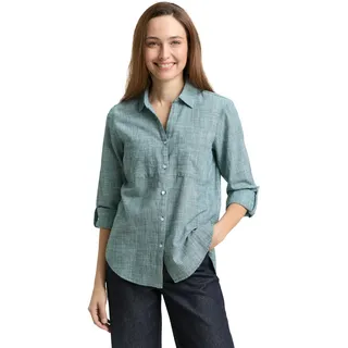Tom Tailor Bluse mit Brusttaschen Blau 40