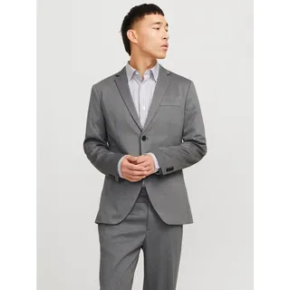 JACK & JONES Sakko »JPRJAXON Jersey Blazer mit Stretch für stylischen Look« meliert, modisch, slim fit, Materialmix, grau