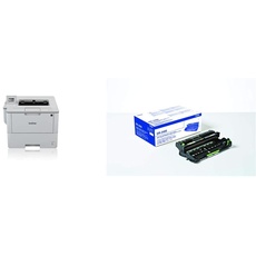 Brother HL-L6300DW A4 monochrom Laserdrucker (46 Seiten/Min., Drucken, 1.200 x 1.200 DPI, Print AirBag für 750.000 Seiten) & DR-3400 Drum Original, Laser, Schwarz