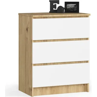 SAVRILA Kommode – Artisan Eiche / Weiß - Braun
