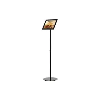 update displays Infoständer Economy schwarz DIN A4 30,5 x 30,5 x 80,0 - 130,5 cm, 1 St.