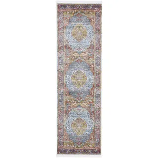 carpetfine Esha Teppichläufer 80 x 300 cm Mehrfarbig
