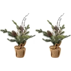 Creativ green Künstlicher Weihnachtsbaum »Weihnachtsdeko, künstlicher Christbaum, Tannenbaum«, im Jutesäckchen, grün