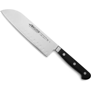 Arcos Opera - Santoku Messer - Nitrum geschmiedetem Edelstahl 180 mm - HandGriff POM Farbe Schwarz