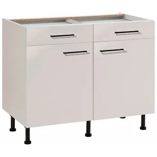 WIHO KÜCHEN Unterschrank Nisos 100 x 58 x 86,5 cm Beige