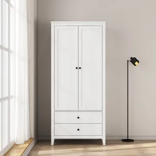 OTTO home Kleiderschrank Borkum 89 x 200 x 52 cm Weiß
