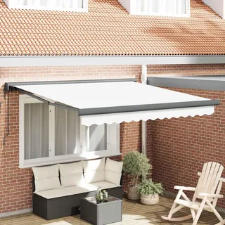 vidaXL Markise Weiß 300 x 250 x 165 cm Polyester und Aluminium - Weiß