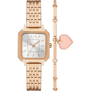 Zestaw damski ARMANI EXCHANGE AX7164SET róowe zoto fashion