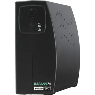 ONLINE USV-Systeme ONLINE YUNTO 500 - USV Anlage für Small und Home-Office - 300W, Line-Interactive USV 500VA