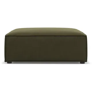 Micadoni Pouf Jodie aus Samt grün , Grün , Textil , 80x40x102 cm , Hergestellt in Europa, Oeko-Tex® , Wohnzimmer, Sessel, Hocker & Hockerbänke, Poufs
