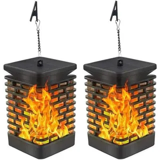 Solarleuchten - Wasserfeste hangende Außenleuchten - Set aus 2 Stück