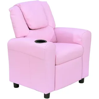 Homcom Kindersessel 62 x 56 x 69 cm Kunstleder rosa