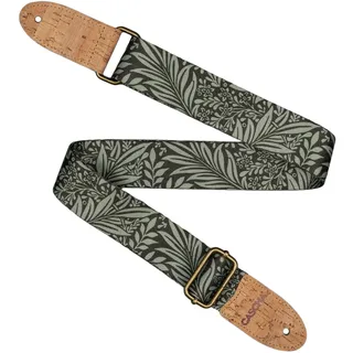 Cascha Ukulele Gurt, vegan - Olive Jungle - Verstellbarer und komfortabler Ukulelengurt aus umweltfreundlichen Materialien, langlebig und stylisch, passt zu allen Ukulelen, ideal für alle Spieler