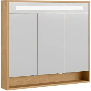 Fackelmann Spiegelschrank NATURA Asteiche 93,5 cm mit Softclose Türen