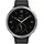 Active 2 GPS 44 mm Edelstahlgehäuse silber Lederarmband schwarz M