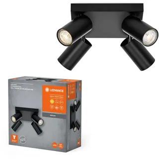 LEDVANCE OCTAGON PL LED-Deckenstrahler LED SPOT BLACK Plate 4x3.4W 927 DIM