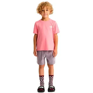 The North Face 24/7 Kurzarm-set - Coral Crush / Transcendent Grey - 4 Jahre
