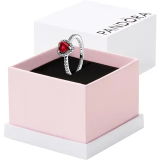 Pandora Damenring Erhabenes Herz Rot 198421C02-60 Ringgröße 60/19,1